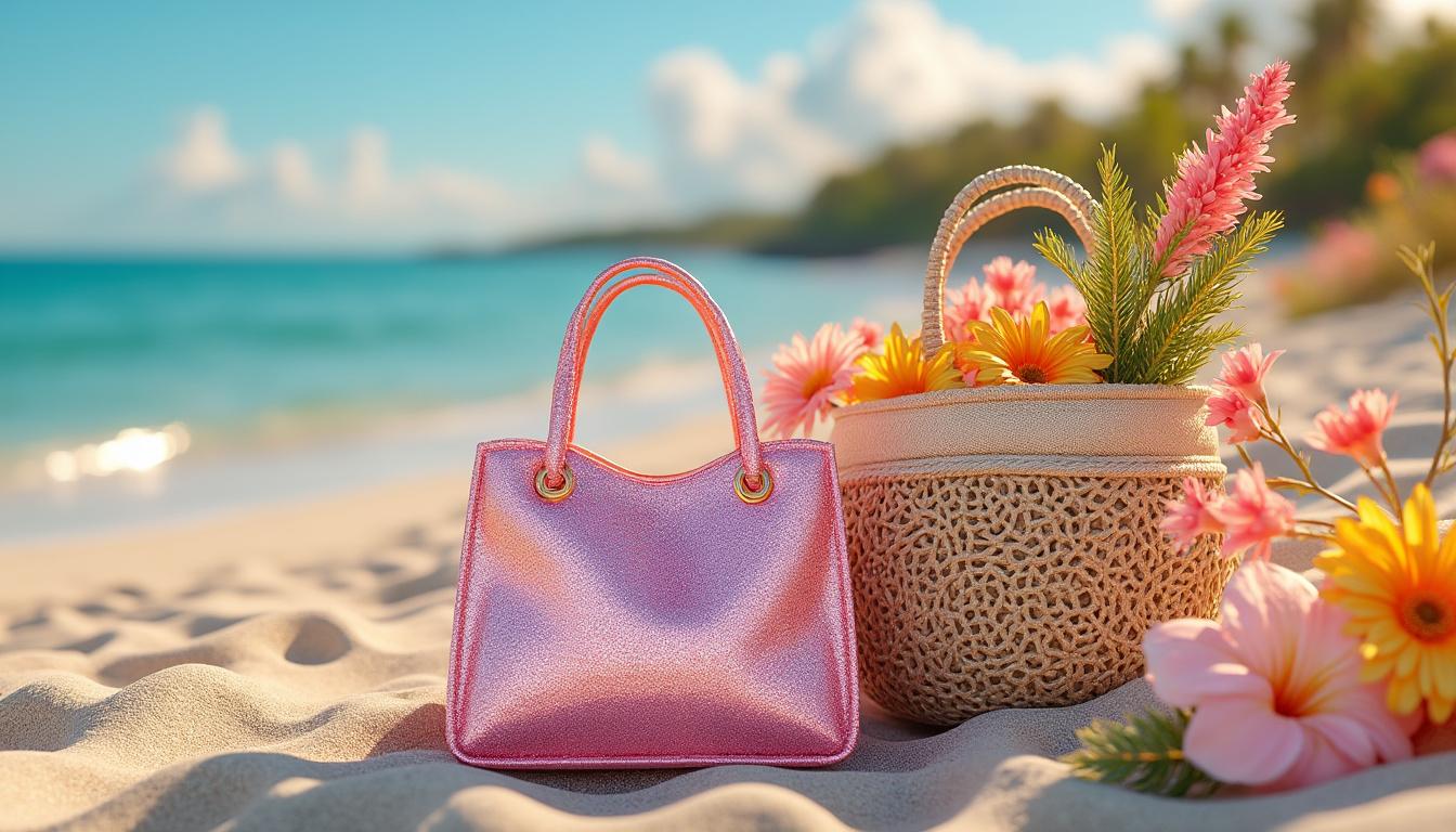 découvrez notre cabas pailleté, l'accessoire indispensable pour vos sorties plage cet été. alliez style et praticité avec ce sac tendance qui illumine vos journées ensoleillées.