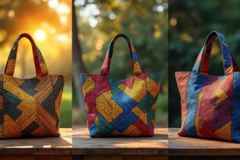 adoptez un sac cabas à motifs wax africains : pratique, tendance et original pour égayer votre quotidien, transporter vos affaires et affirmer votre style avec une touche d'exotisme.