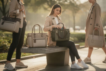 explorez notre collection de cabas de créateur, spécialement conçus pour les femmes actives alliant élégance et fonctionnalité au quotidien.