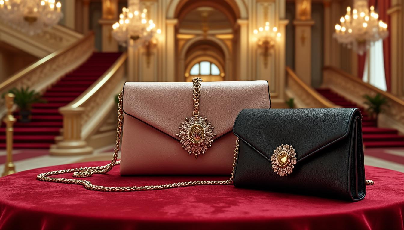 découvrez notre sélection de sacs pochette cérémonie chic, parfaits pour sublimer votre tenue et attirer tous les regards lors de vos événements spéciaux.