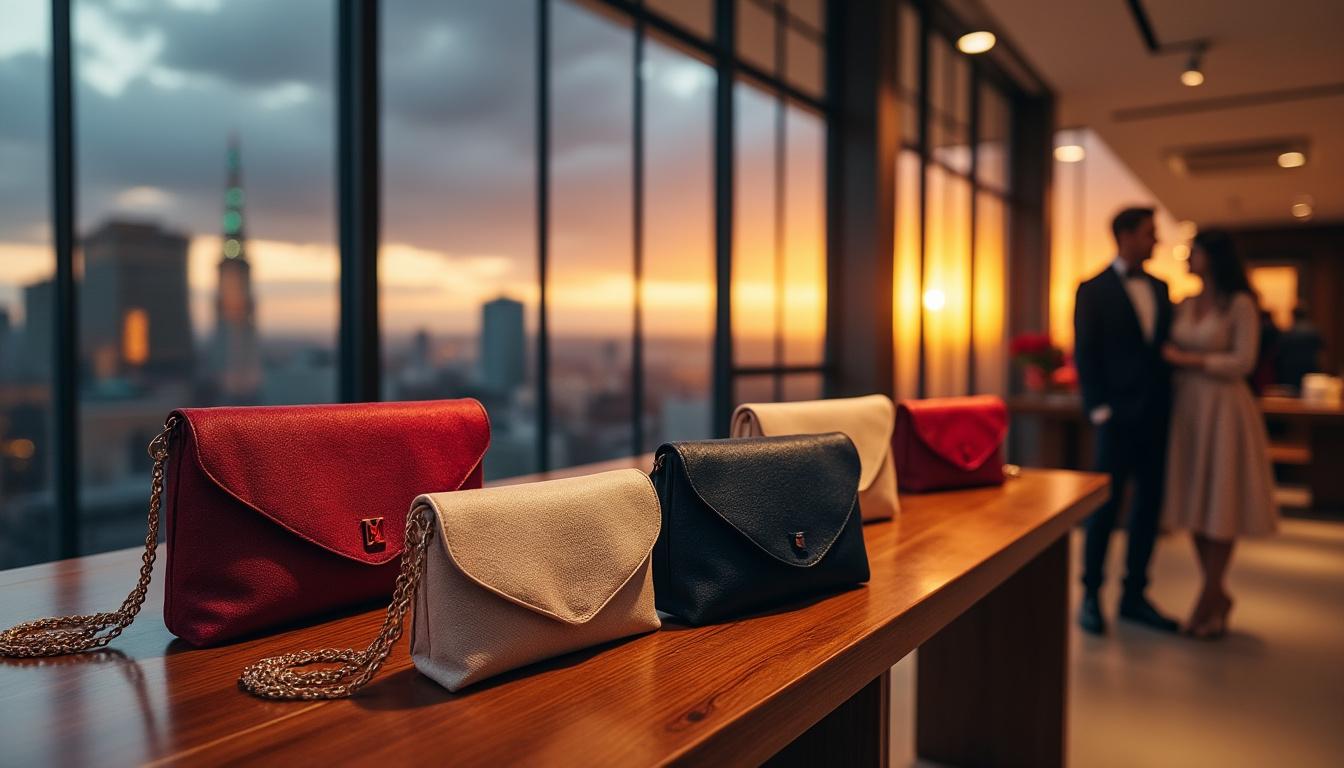 découvrez notre sélection élégante de sacs pochette pour cérémonie, parfaits pour ajouter une touche chic à votre tenue et attirer tous les regards.